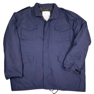 Rothco M-65 Field Jacket Mens 4XLR Navy Blue Regular Detachable Liner M65 Coat‎